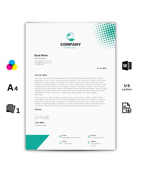 Professional Letterhead Format In Word Infoupdate Org