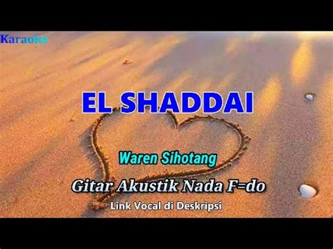 El Shaddai Karaoke Gitar Akustik Nada Wanita F Do Waren Sihotang