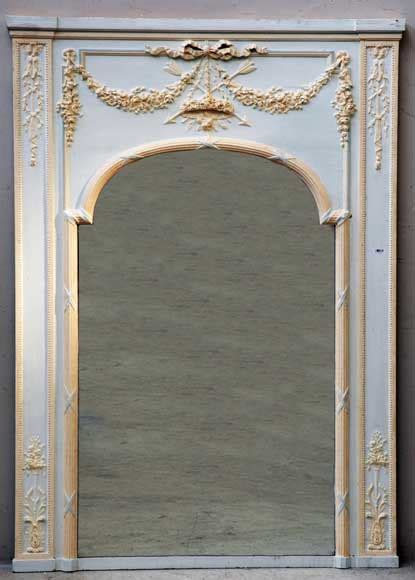 Trumeau De Style Louis XVI Glaces Miroirs Et Trumeaux