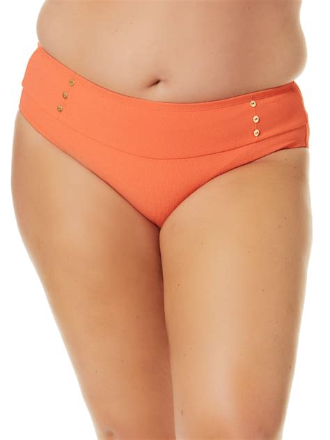 Time And Tru Women S And Women S Plus Solid Popcorn Texture Bikini Top Walmart