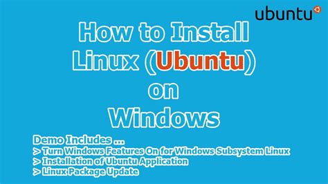 How To Install Linux Ubuntu On Windows YouTube