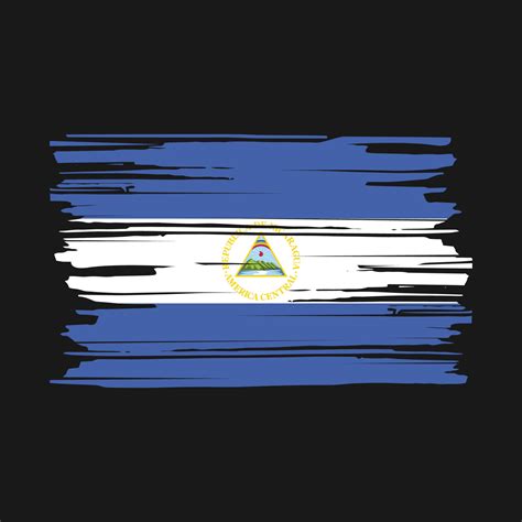 Nicaragua Flag Brush 20446238 Vector Art at Vecteezy