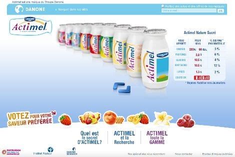 Priv D All Gation Sant L Actimel De Danone P Dale Dans Le Yaourt