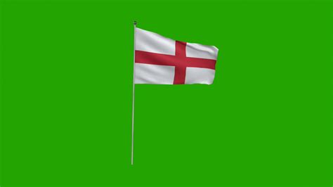 England flag on a green background 47346589 Stock Video at Vecteezy