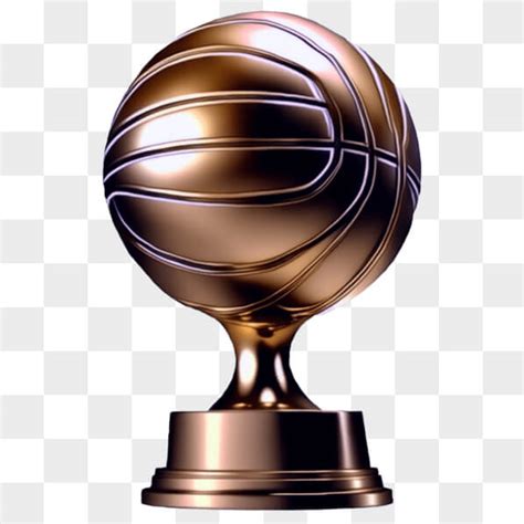 Baixe Troféu de Basquete Dourado em Fundo Preto PNGs Creative Fabrica