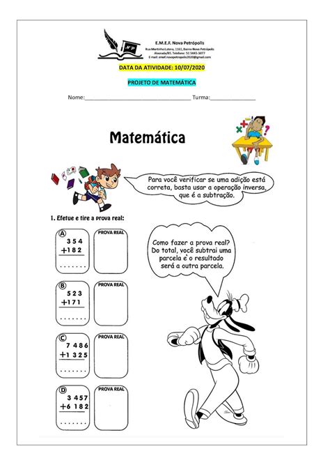 Ead Emef Nova Petr Polis Turma E Projeto De Matem Tica Prof