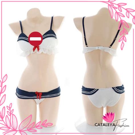 Jual Cataleya Lingerie Seksi Wanita Kostum Seragam Pelaut Lingerie