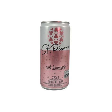 Refrigerante St Pierre Pink Lemonade 270ml Bonsai Mercearia