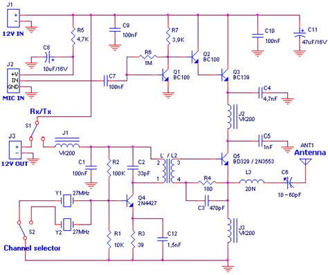 Cb Radio Amplifier Schematics Cb Schematics