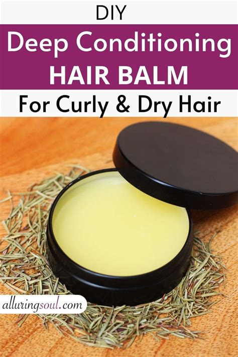 Diy Deep Conditioning Hair Balm For Dry And Curly Hair Recipe Hair