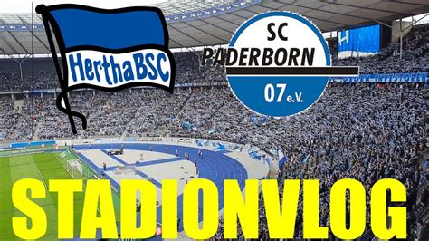 WICHTIGER HEIMSIEG Hertha BSC 3 1SC Paderborn STADIONVLOG 2