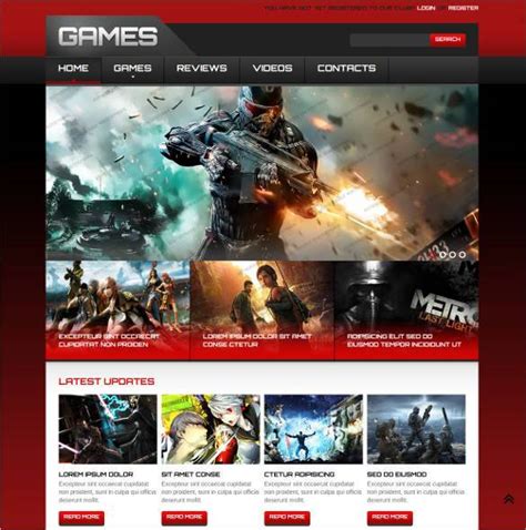 46+ Gaming Website Themes & Templates | Free & Premium Templates