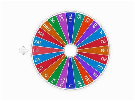 Bingo Das Palavras Sopa De Pedra Spin The Wheel