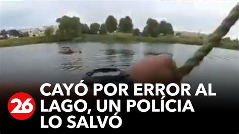 Policía salva a un hombre que se ahogaba YouTube