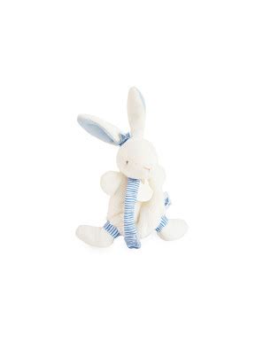 Doudou Et Compagnie Mini Doudou Attache Sucette Lapin Matelot Bleu