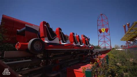 Red Force Ferrari Land Portaventura Intamin Lsm Coaster Youtube