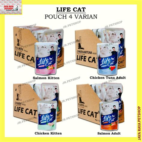 Jual Life Cat Pouch 4 Varian Rasa Shopee Indonesia