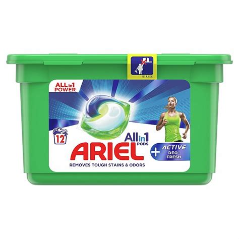 Ariel Allin1 PODS Active Odour Defense Gélové Kapsuly Na Pranie 12