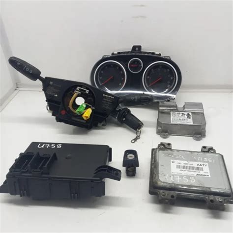 Vauxhall Corsa Ecu Set Kit Engine Control Unit Petrol A Xer Sxi D