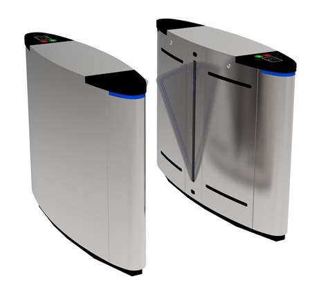 Smart Automatic Security Gate Flap Barrier Turnstile Gate With Access