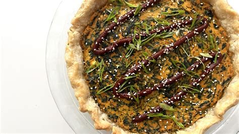 Sigeumchi Namul-Inspired Vegan Quiche Recipe