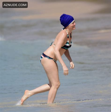 Meredith Ostrom Sexy In A Bikini At The Beach On Holiday In Barbados Aznude