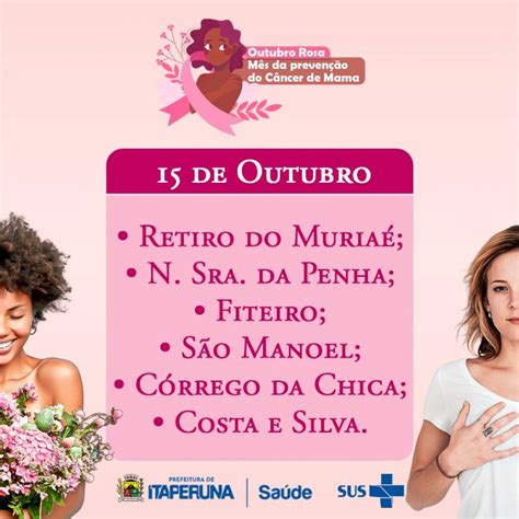 Dia D Outubro Rosa Mês De Prevenção Ao Câncer De Mama Prefeitura