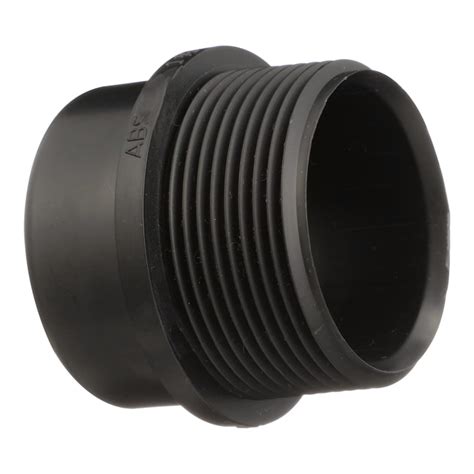 Charlotte Pipe 1-1/2-in Black ABS DWV Adapter Fitting for Non-Potable