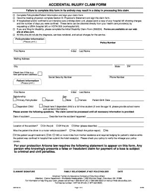 Aflac Accident Claim Form Pdf Fill Online Printable Fillable Blank