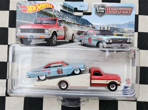 Hot Wheels Premium Team Transport 54 61 Impala 72 Chevy Ramp Truck Kustomkollector