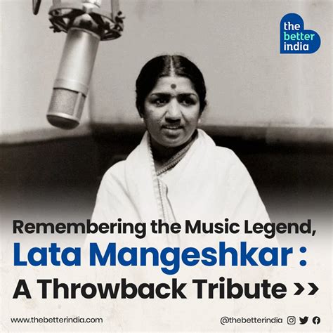 The Better India On Twitter Besides Being A Wonderful Singer Lata