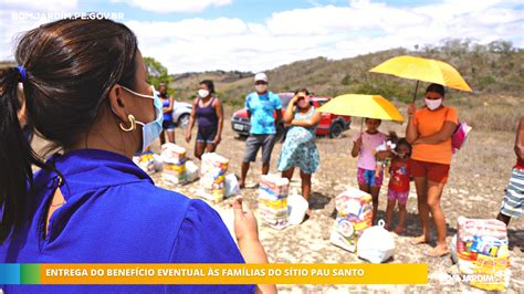 Entrega do benefício eventual cestas básicas às famílias que são