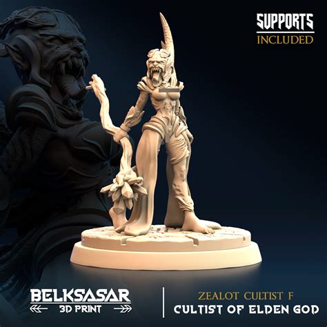 Zealot Cultist F Nude 3D File For 3D PrintingCults
