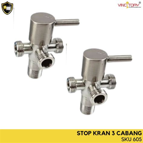 Jual Flusso Stop Kran Wc Cabang Keran T Shower Kloset Jet Shower