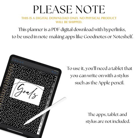 Undated Goodnotes Planner Monthly Digital Planner Ipad Etsy