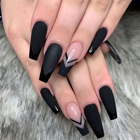 65 Best Coffin Nails Short And Long Coffin Shaped Nail Designs For 2021