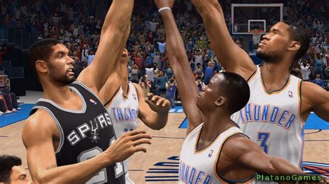 NBA Live 14 PS4 San Antonio Spurs Vs Oklahoma City Thunder Halftime