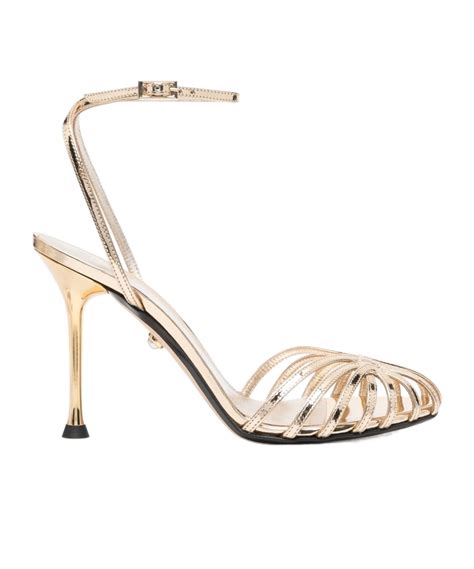 Alev Cage Stiletto Heel Sandals In Nude ModeSens
