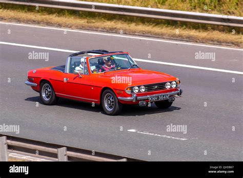 1974 70s Seventies Red Triumph Stag Cabrio 2997cc Petrol British