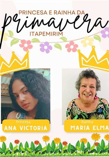 PARABÉNS A PRINCESA E A RAINHA DA PRIMAVERA DE ITAPEMIRIM Notícias