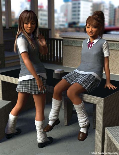 Time For School Asia For Genesis 2 Females 3d Models For Poser And