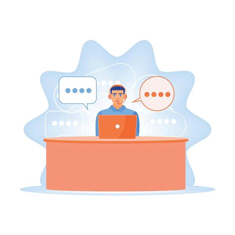 Customer support agents respond to client inquiries on laptops