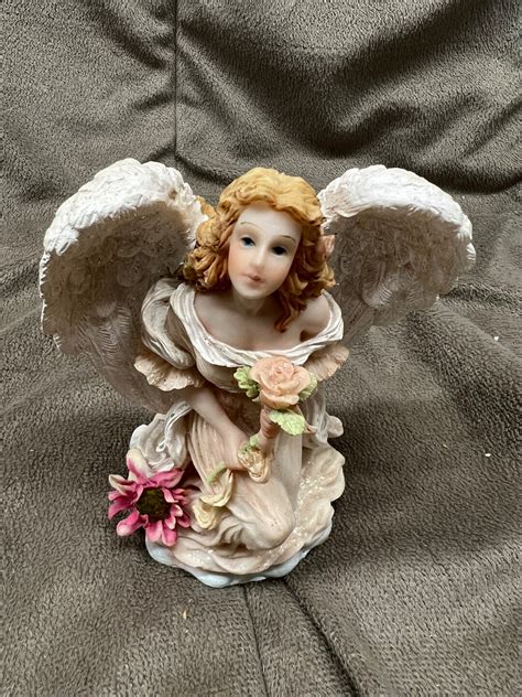 Stunning Kneeling Angel Statue - Etsy