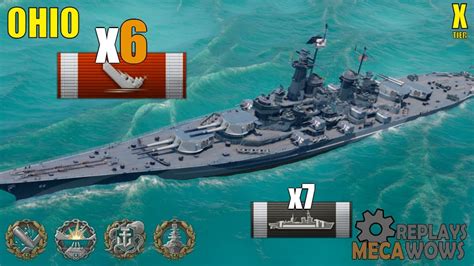 Battleship Ohio Kills K Damage World Of Warships Gameplay