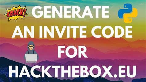 Generate A Hackthebox Eu Invite Code With Python 2021 Update YouTube