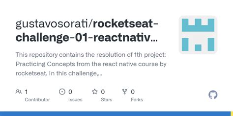 GitHub Gustavosorati Rocketseat Challenge 01 Reactnative 2022 This