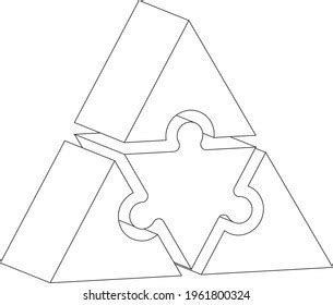 Drawing 3d Puzzle Cartoon Vector Illustration Stock Vector (Royalty ...