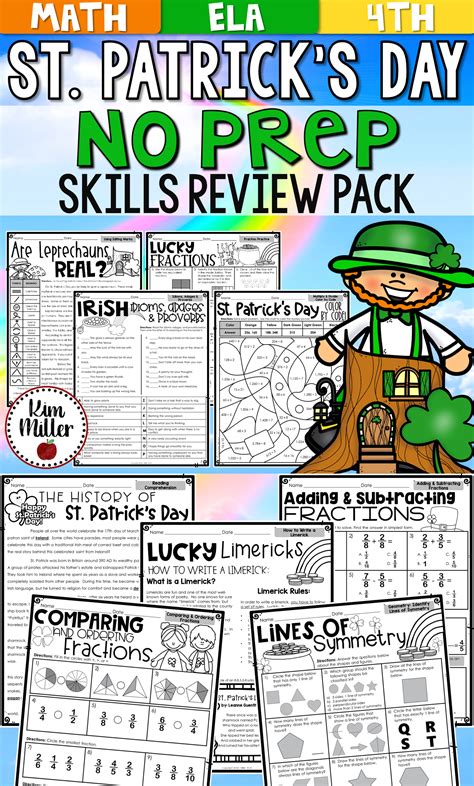 St Patrick S Day Activities Math Reading Comprehension Writing