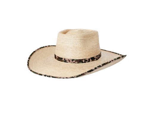 Sunbody Hat Ava Oak Palm Leaf Brim Green Camo Pakenham Western