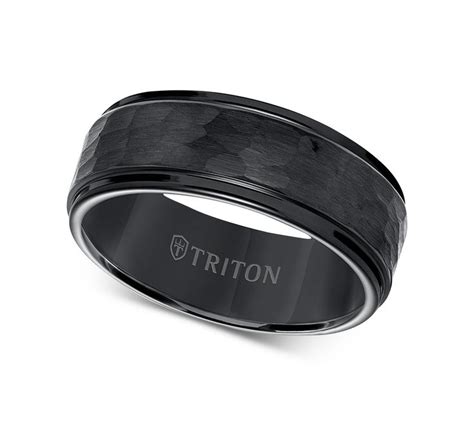 Triton Hammered Texture Band In Black Tungsten Carbide Reviews